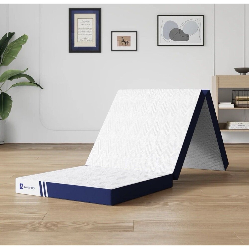Avenco Tri-Fold Memory Foam Mattress 75x25x4 Open Box